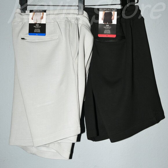 2 pairs Infinity Men's Luxe Shorts-Price is for 2. - Picture 1 of 9